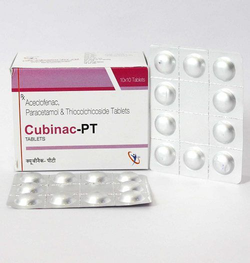 Aceclofenac, Paracetamol and Thiocolchicoside Tablets