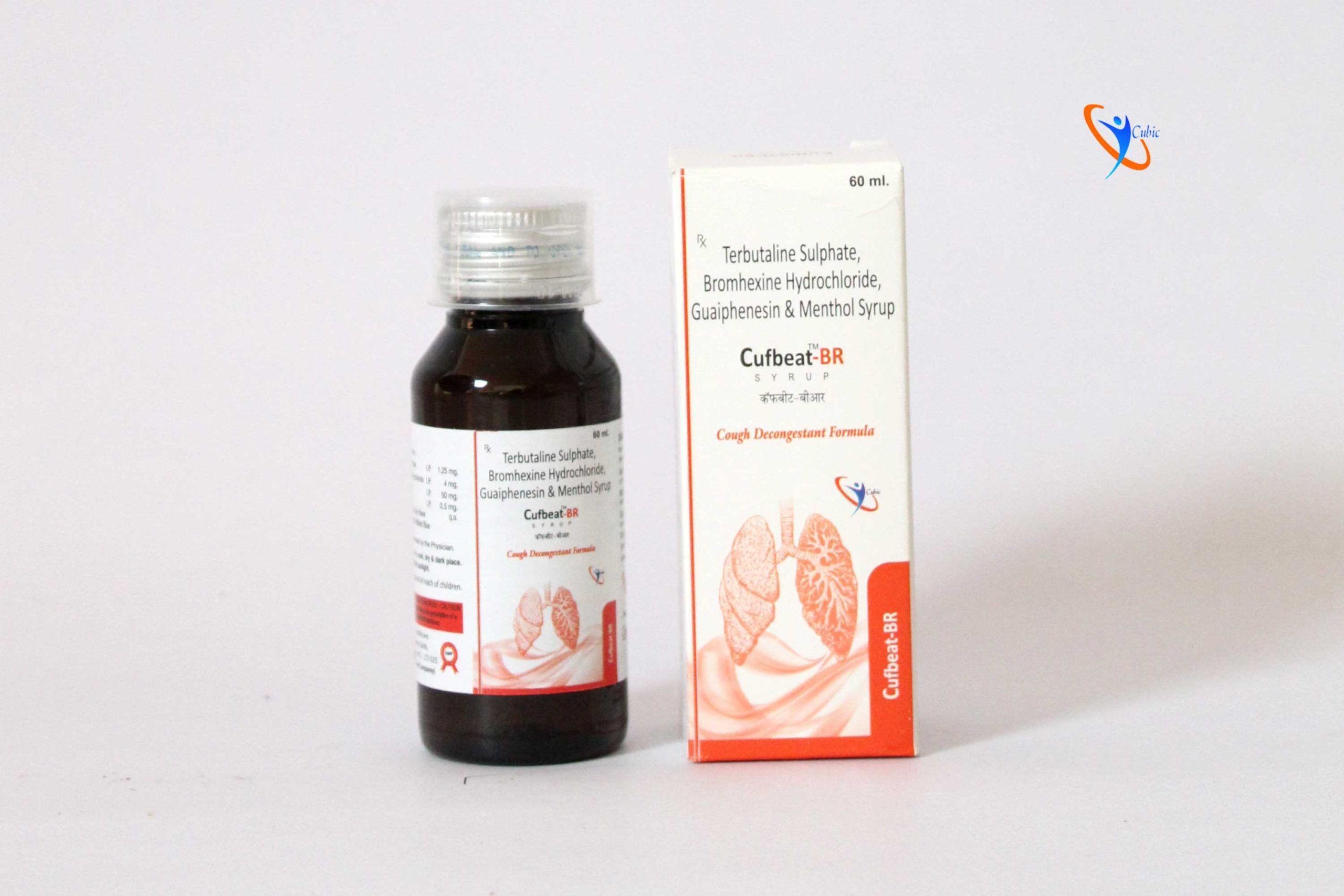 Terbutaline Sulphate, Bromhexine Hydrochloride, Guaiphenesin and Menthol Syrup
